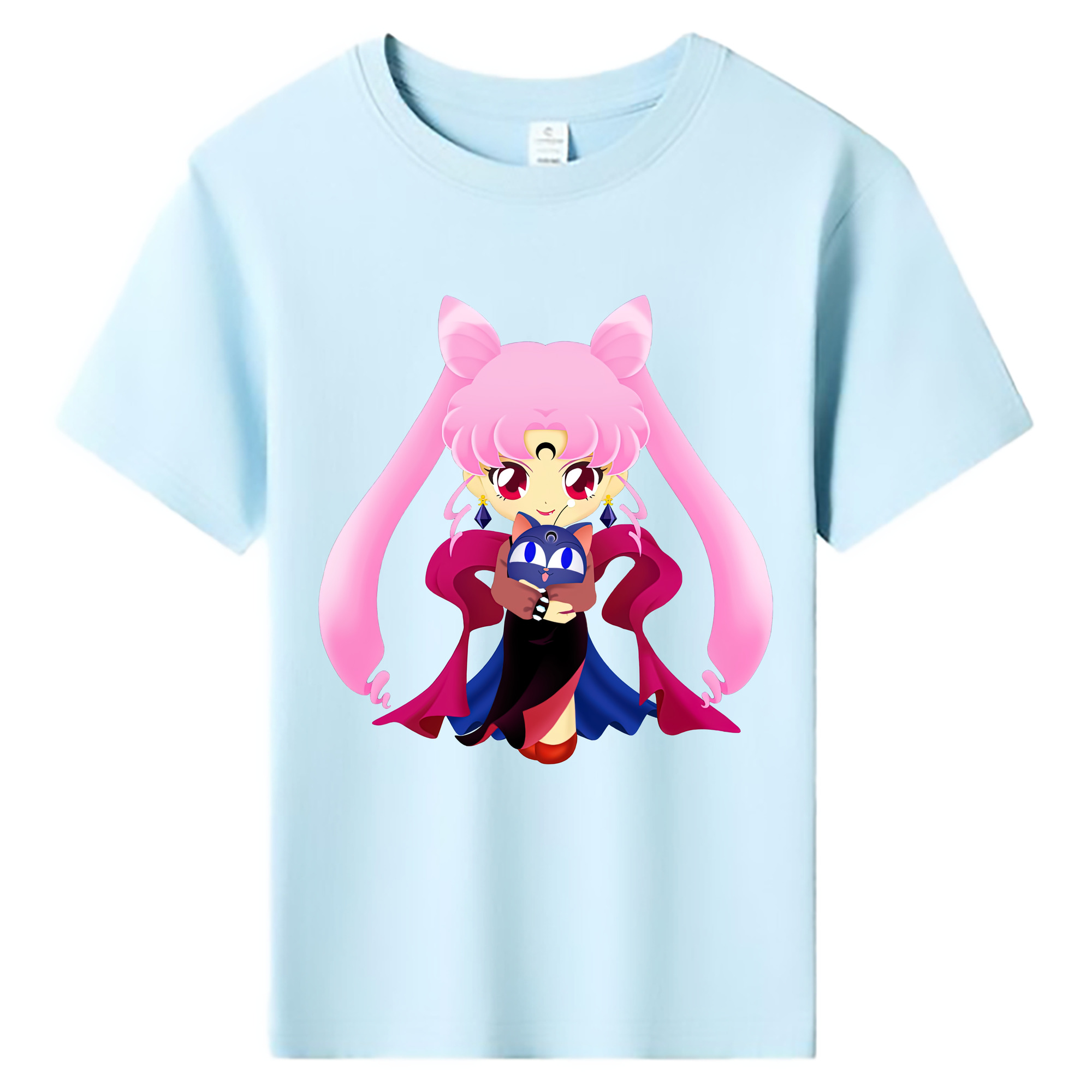 （画像用） 美少女戦士セーラームーン ちびうさ Sailor Moon Chibiusa Tsukino Usagi Small Lady Serenity 綿100％キッズTシャツ（フロントプリント）